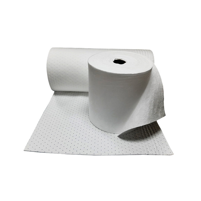 Leak Proof White Color Industry Products Oil Fuel Only Absorbent Rolls