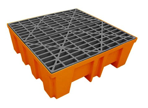 Factory Wholesale Price 4 Drum Oil Spill Pallet for tank