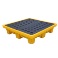 Factory Price Oil Chemical Spill Pallets IBC Ton Leakproof Tray 4 Drum Spill Pallet