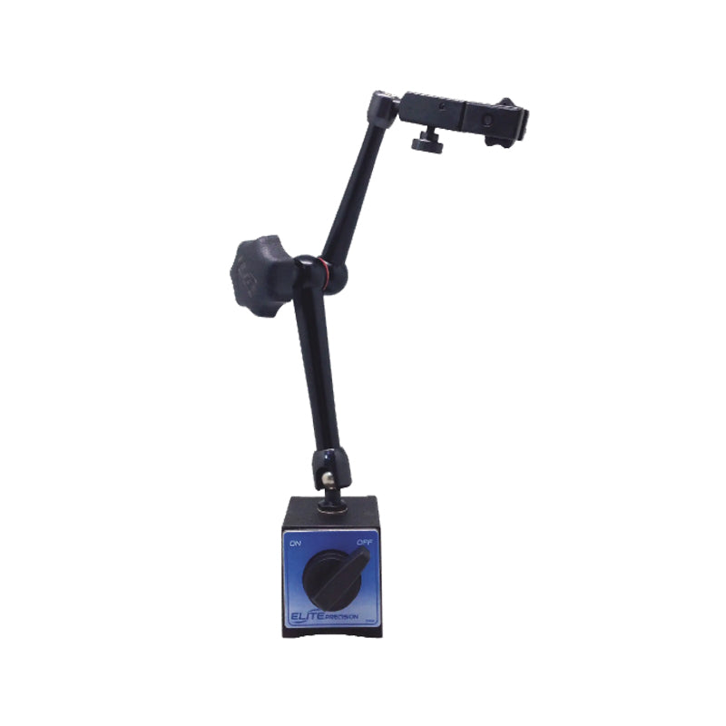 ELITE PRECISION EMB1030 Articulating Magnetic Indicator Holder, Holds: 3/8" & dovetail, Top Adjustment 57-030-760