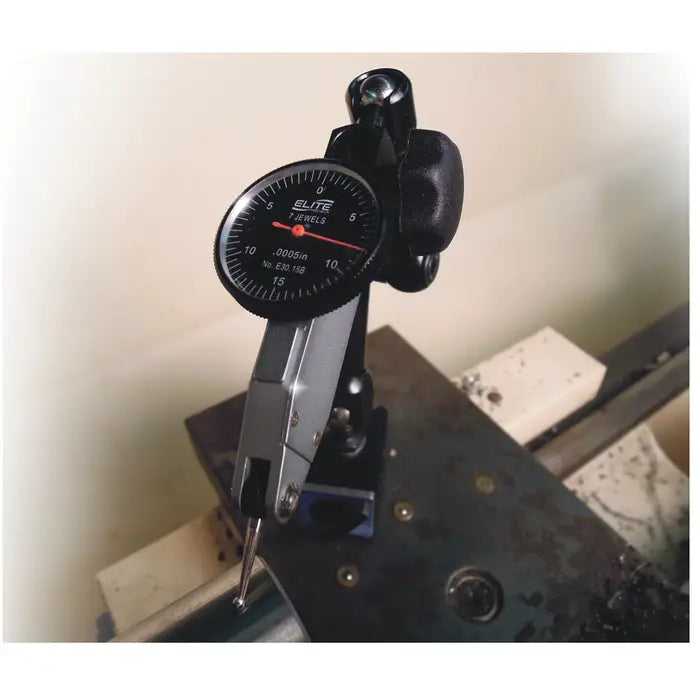 ELITE PRECISION EMB2020 Articulating Magnetic Indicator Holder, Holds: 3/8" & dovetail, No Adjustment