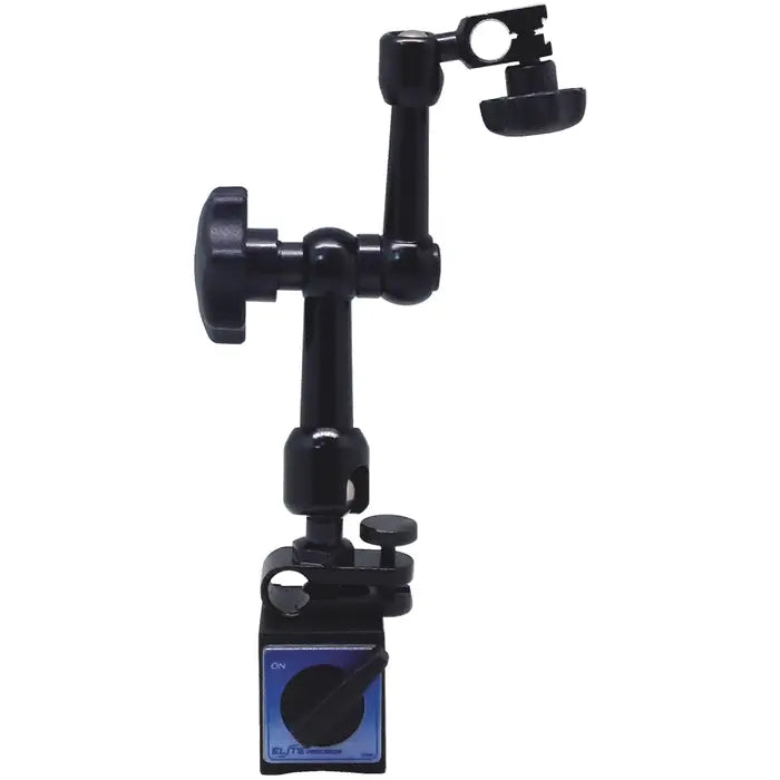 ELITE PRECISION EMB2020F Articulating Magnetic Indicator Holder, Holds: 3/8" & dovetail, Bottom Adjustment