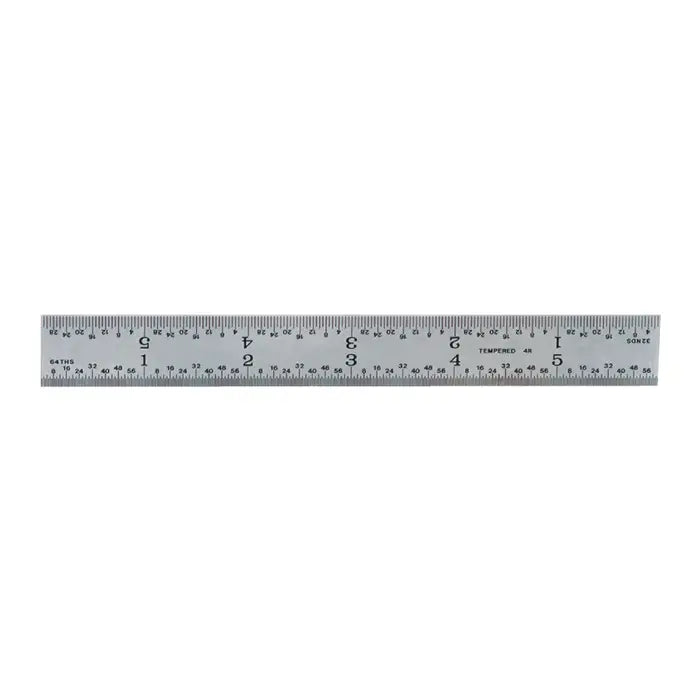 TTC 6", 4R (8ths, 16ths, 32nds, 64ths) Graduation Rigid Rule