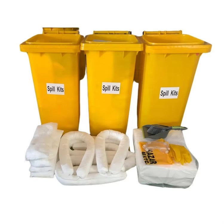 China Manufacturer Wholesale Price 240L White Color Oil Spill Kits for Emergency