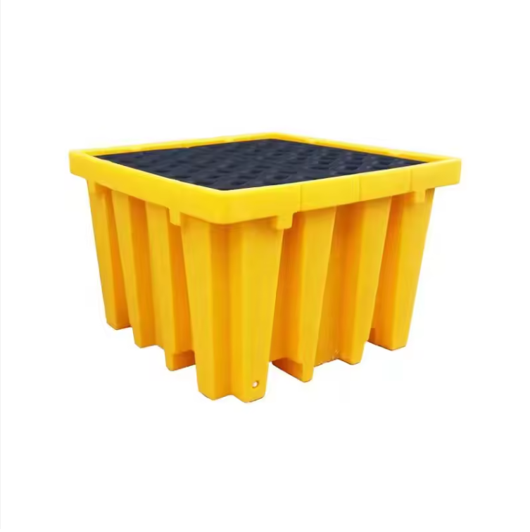 Ecofriendly Faster Shipping IBC Ton Leakproof Tray 4 Drum Spill Pallet