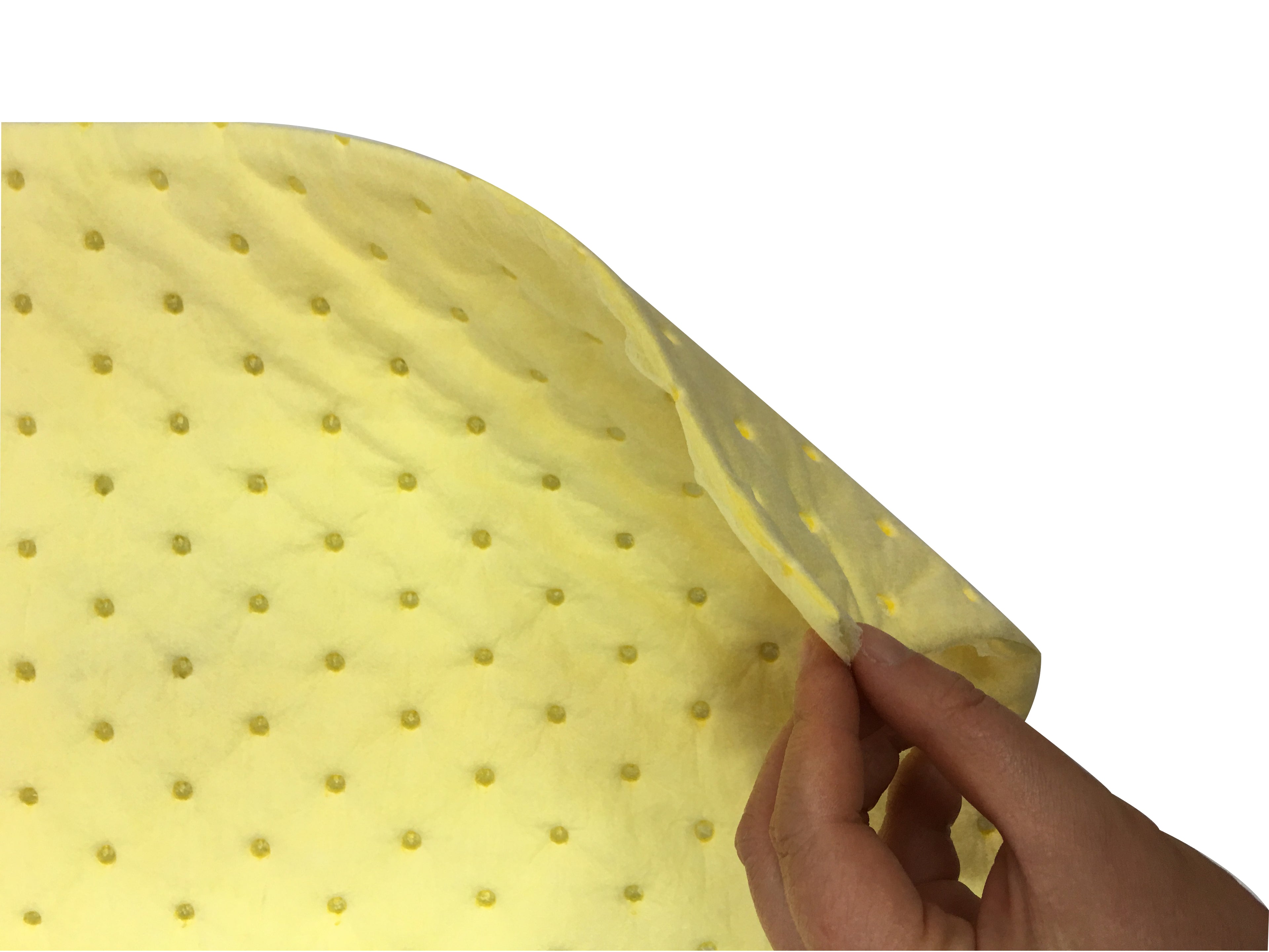 40cm*50cm Yellow Color Dimpled Chemical Absorbent Pad Mat or Factory