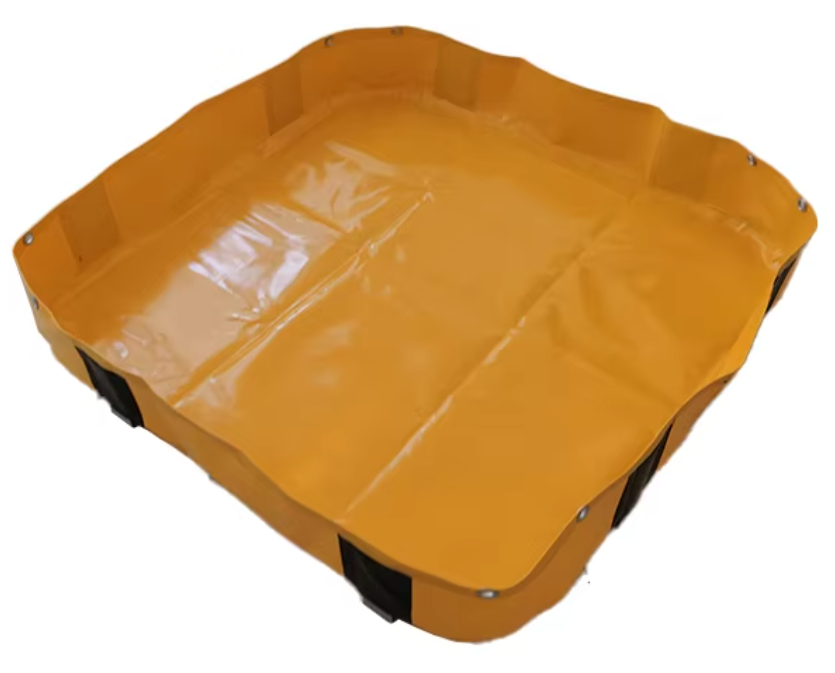 Customized Size Yellow Color PVC Chemical Spill Berm to Protect Oil Spill