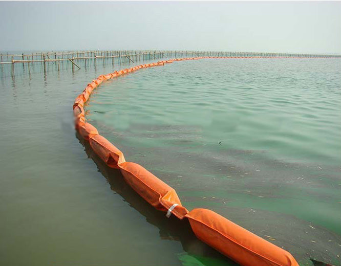 Competitive Price Orange Color Inflatable Oil Containment Booms for River
